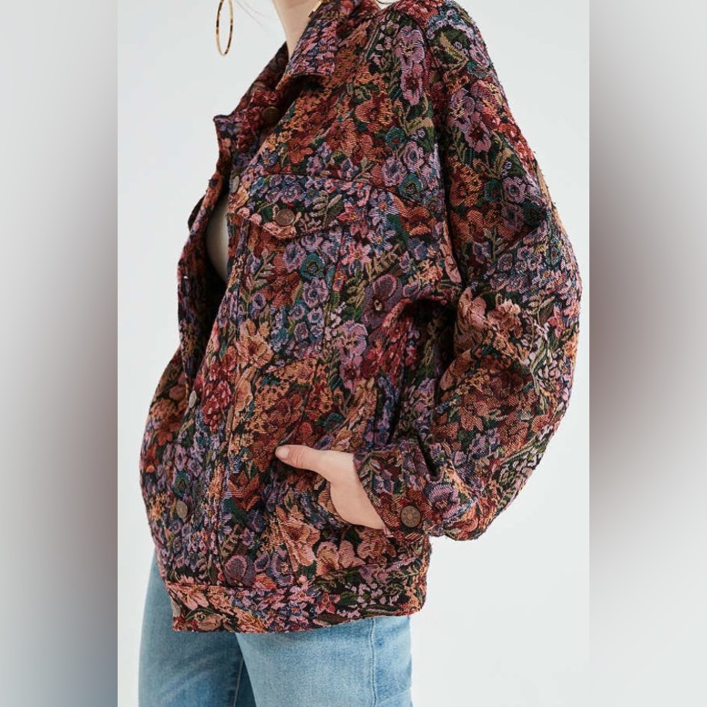 Urban Outfitters Tapestry Trucker Jacket
